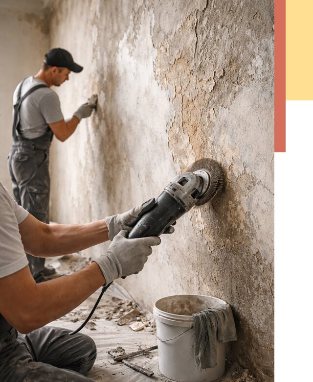 Снятие и удаление краски со стен в Костомукше от 2142 руб. — ОТДЕЛОЧНИК-Ктм