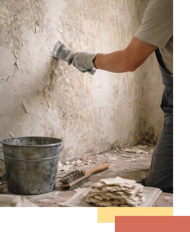 Удаление старой краски со стен в Костомукше качественно и быстро