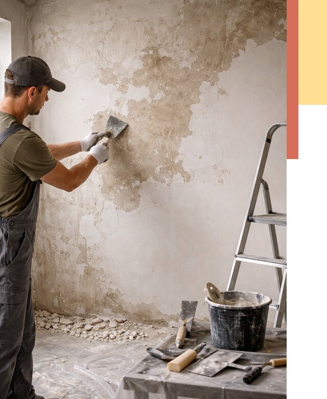 Снятие старой шпаклевки в Костомукше от 1887 руб. — быстро и недорого | ОТДЕЛОЧНИК-Ктм