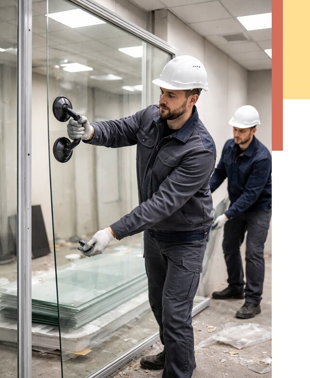 Демонтаж стеклянных перегородок в Костомукше от 3265 руб. — быстро и недорого | ОТДЕЛОЧНИК-Ктм