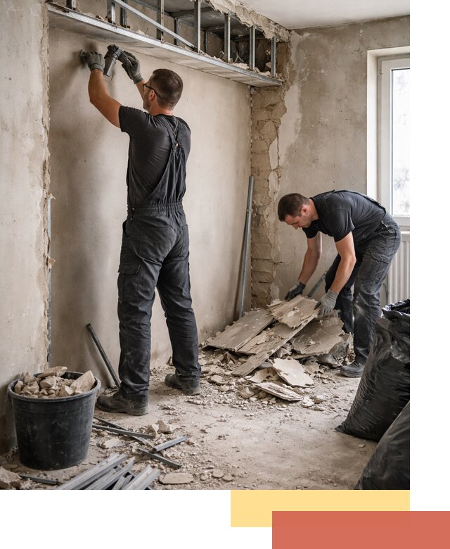 Демонтаж короба из гипсокартона в Костомукше быстро и аккуратно