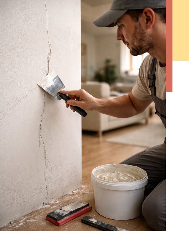 Заделка трещин и сколов в Костомукше от 2499 руб. — быстро и недорого | ОТДЕЛОЧНИК-Ктм