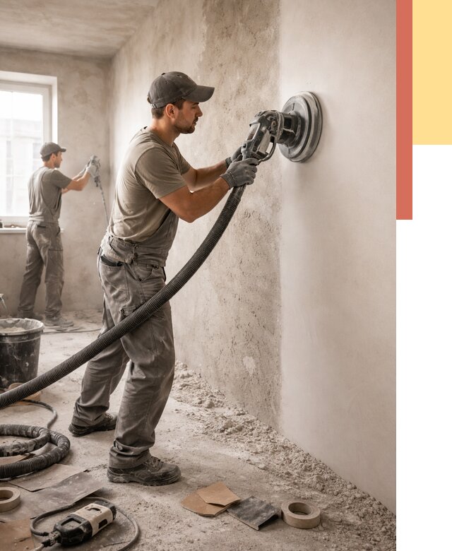 Шлифовка стен в Костомукше от 1224 руб/м2 — быстро и недорого | ОТДЕЛОЧНИК-Ктм