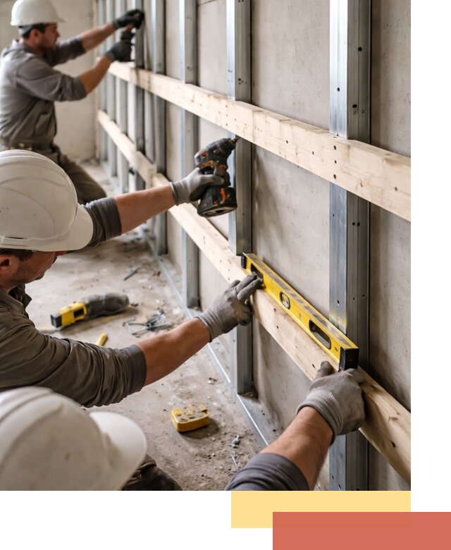 Устройство обрешетки под панели в Костомукше