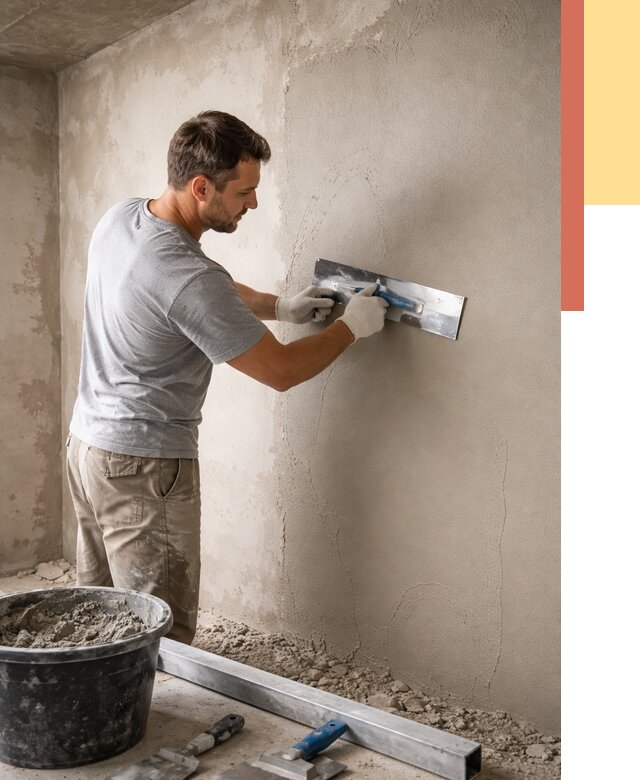 Штукатурка стен без маяков в Костомукше от 7345 руб/м2 — услуги и цена | ОТДЕЛОЧНИК-Ктм