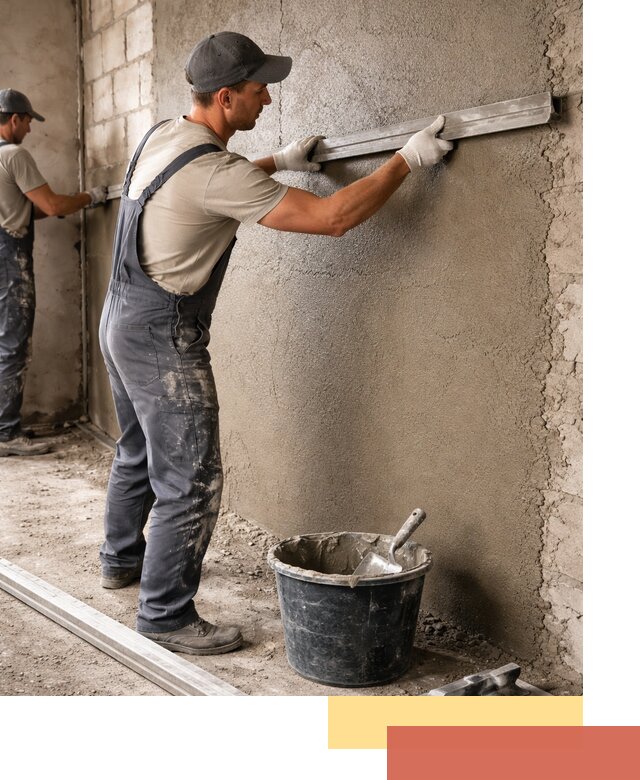 Штукатурка стен цементно-песчаная в Костомукше профессионально