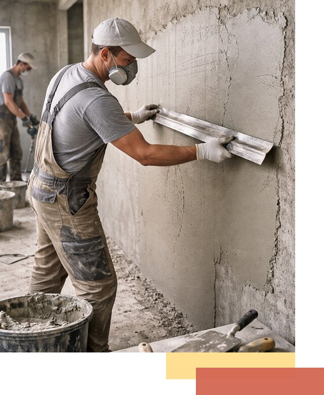 Штукатурка бетонных стен в Костомукше качественно и долговечно