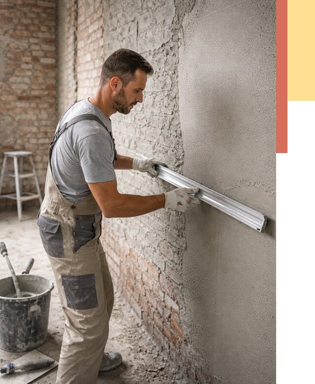 Штукатурка кирпичных стен в Костомукше от 4591 руб/м2 — быстро и недорого | ОТДЕЛОЧНИК-Ктм