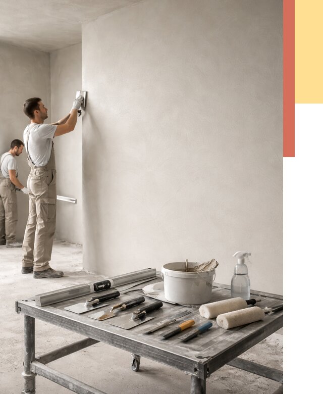 Штукатурка стен под покраску в Костомукше от 4591 руб./м² — качественно и недорого | ОТДЕЛОЧНИК-Ктм