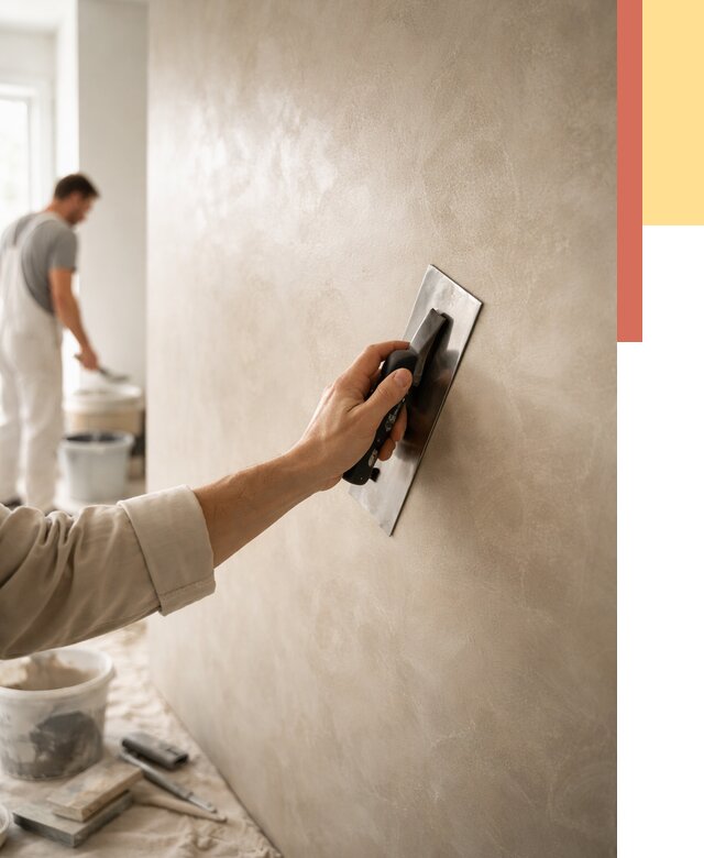 Венецианская штукатурка в Костомукше от 3571 руб/м² — нанесение стен под ключ | ОТДЕЛОЧНИК-Ктм