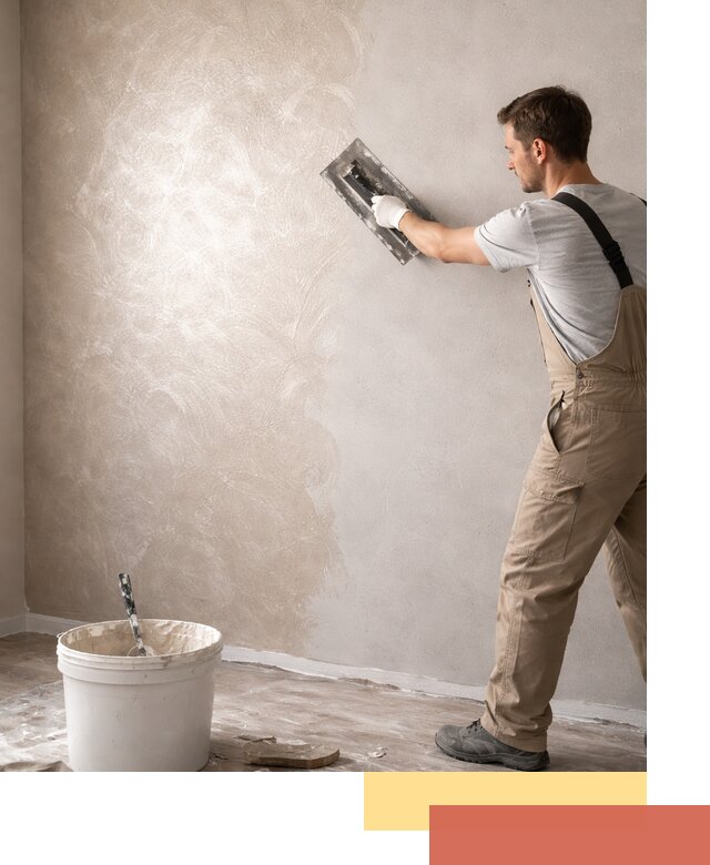 Декоративная штукатурка «Мокрый шелк» под ключ в Костомукше