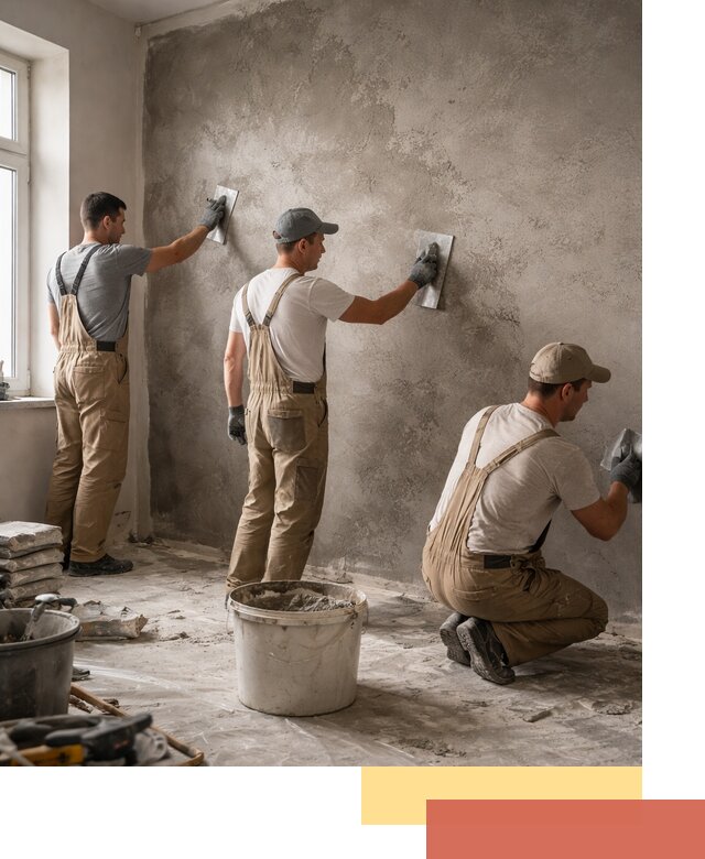 Декоративная штукатурка под бетон в Костомукше для стен и потолков