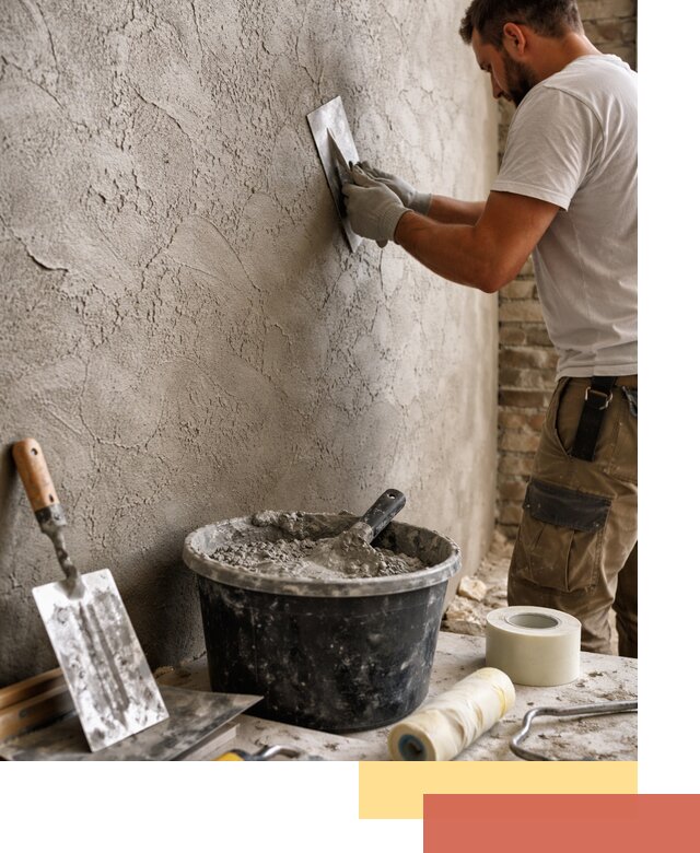 Декоративная штукатурка лофт в Костомукше — отделка стен и потолков