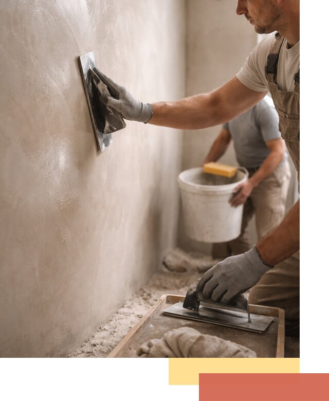Нанесение марокканской штукатурки таделакт в Костомукше