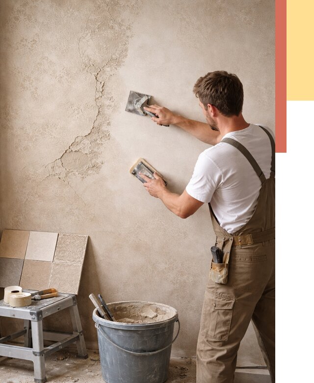 Ремонт декоративной штукатурки в Костомукше от 4591 руб. под ключ | ОТДЕЛОЧНИК-Ктм