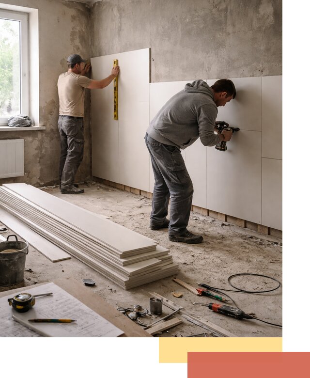 Монтаж ПВХ панелей на стены в Костомукше качественно и быстро