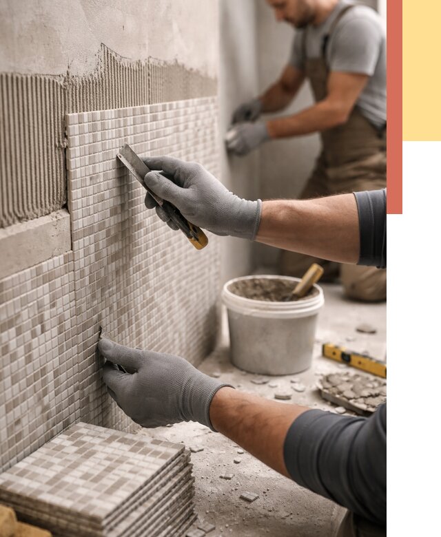 Облицовка стен мозаикой в Костомукше от 3265 руб/м2 — укладка мозаики на стены | ОТДЕЛОЧНИК-Ктм