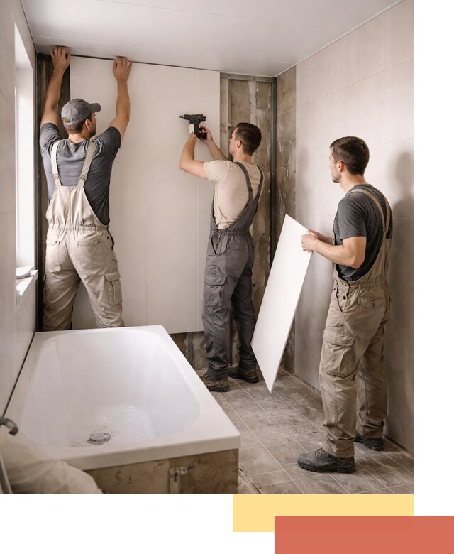 Отделка ванной панели ПВХ профессионально в Костомукше