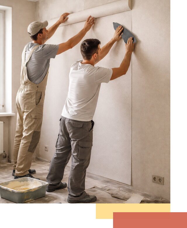 Поклейка виниловых обоев в Костомукше профессионально и качественно