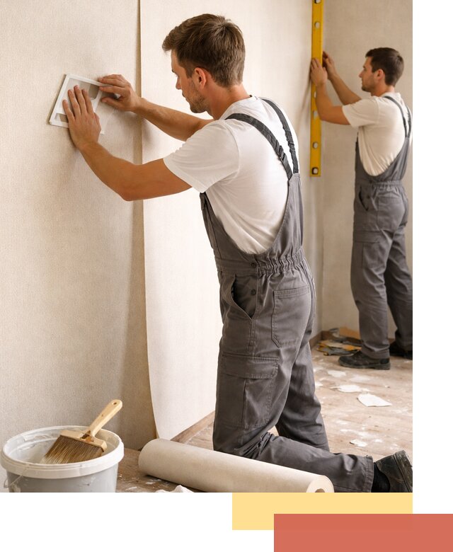 Поклейка бумажных обоев в Костомукше качественно и недорого