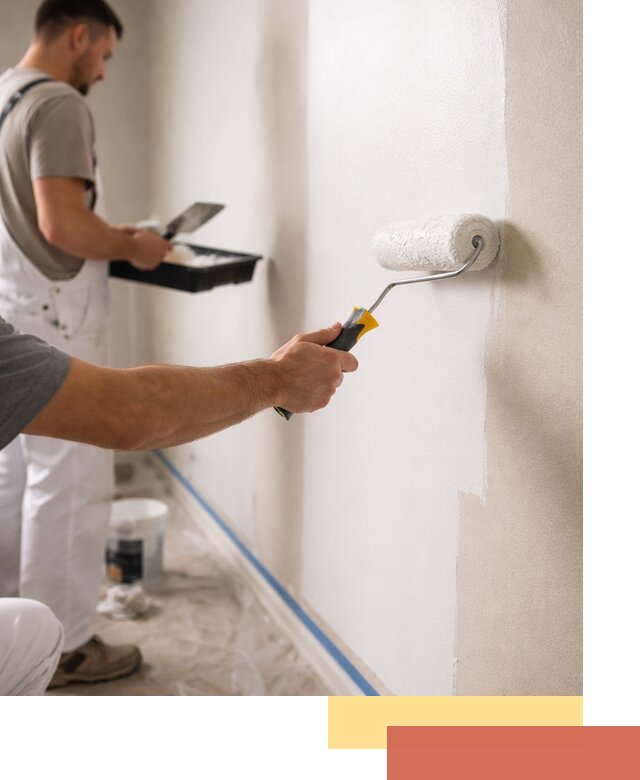 Покраска стен акриловой краской профессионально в Костомукше