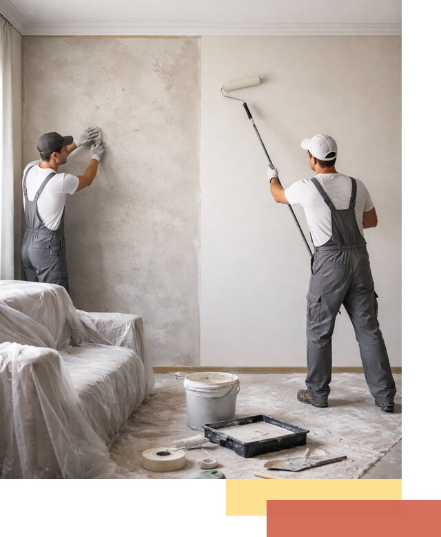 Покраска стен антивандальной краской в Костомукше