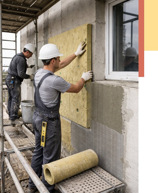 Утепление стен в Костомукше от 4387 руб. под ключ — быстро и недорого | ОТДЕЛОЧНИК-Ктм