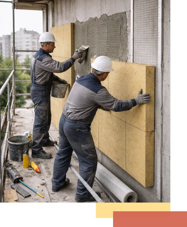 Утепление стен зданий и домов в Костомукше качественно и надежно
