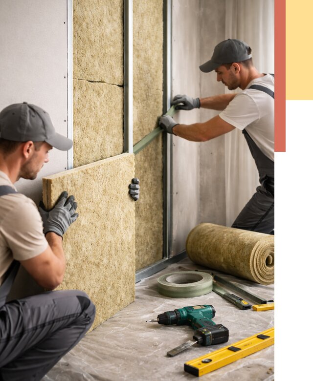 Шумоизоляция стен в Костомукше под ключ от 1887 руб. | ОТДЕЛОЧНИК-Ктм