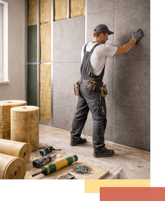 Профессиональная шумоизоляция стен в Костомукше для квартиры и офиса