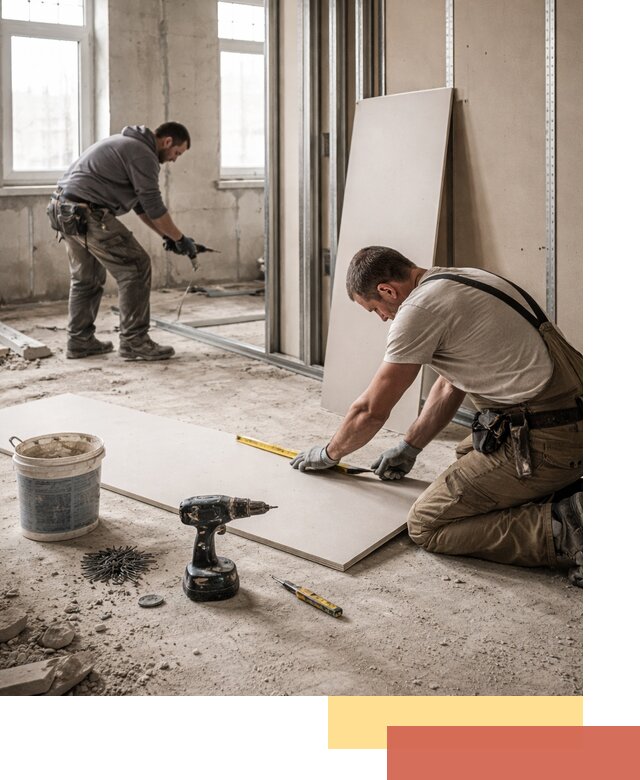 Кладка перегородок из ПГП под ключ в Костомукше