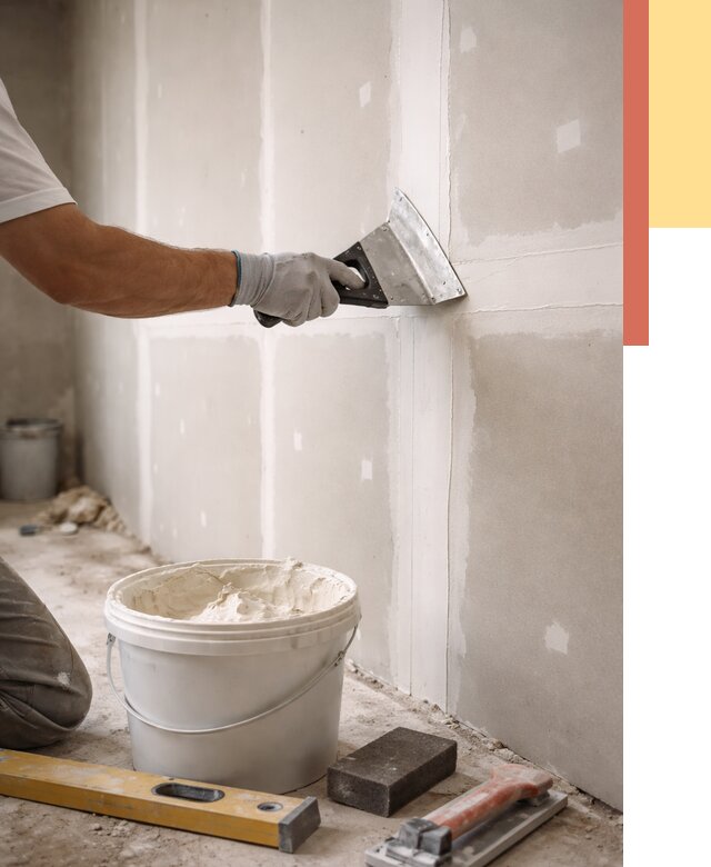 Шпаклевка перегородок из гипсокартона в Костомукше от 2551 руб. — услуги ОТДЕЛОЧНИК-Ктм