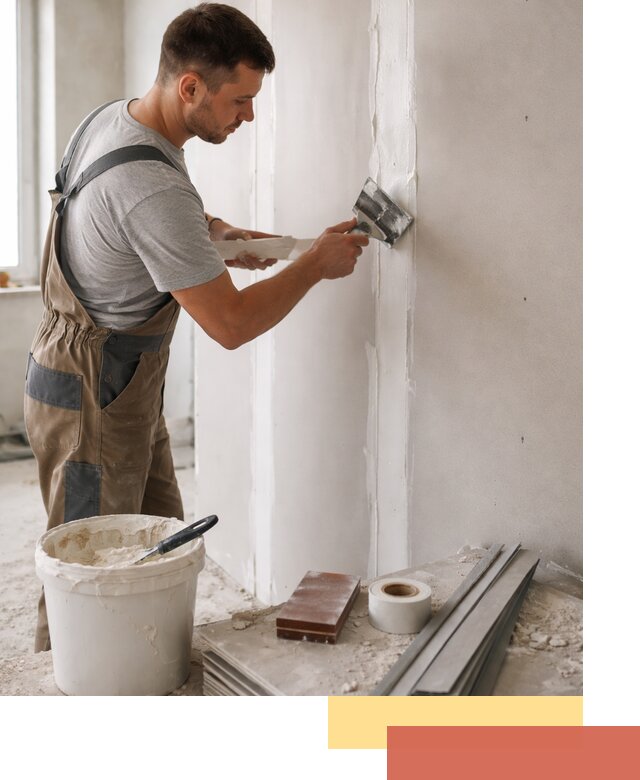 Шпаклевка перегородок из гипсокартона в Костомукше качественно и быстро