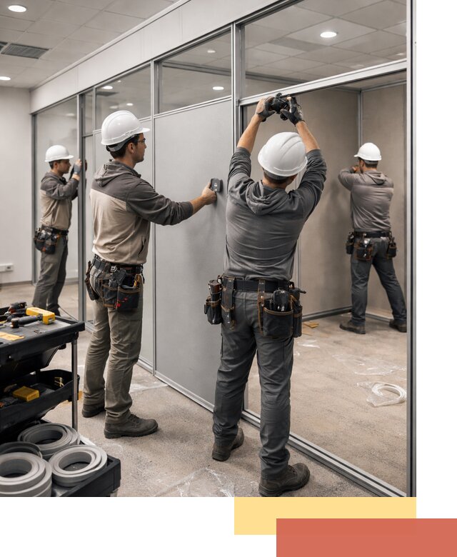 Мобильные офисные перегородки под ключ в Костомукше