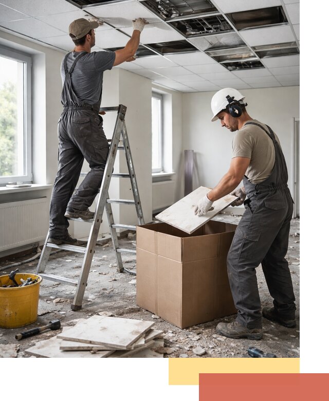 Демонтаж потолочной плитки в Костомукше быстро и аккуратно