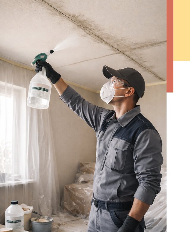 Антисептическая обработка потолка в Костомукше от 2551 руб. | ОТДЕЛОЧНИК-Ктм