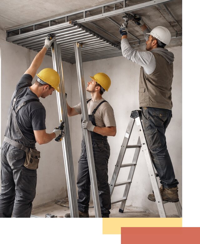 Монтаж реечного потолка под ключ в Костомукше