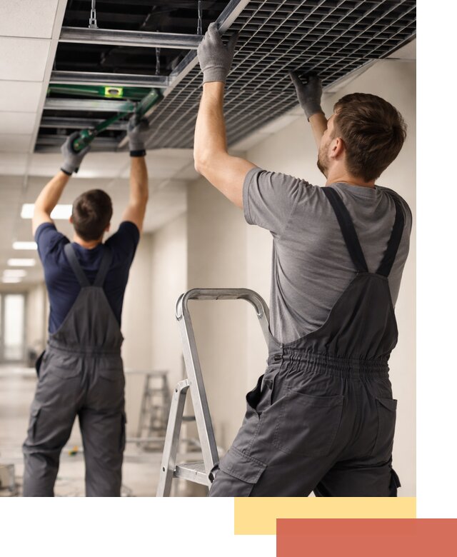 Монтаж потолка Грильято в Костомукше: установка под ключ качественно