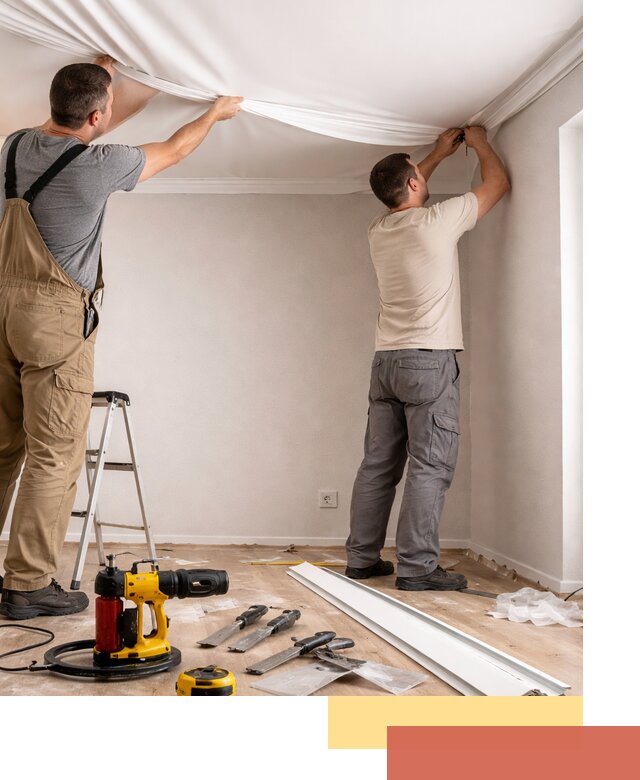 Монтаж ПВХ натяжного потолка в Костомукше качественно и быстро