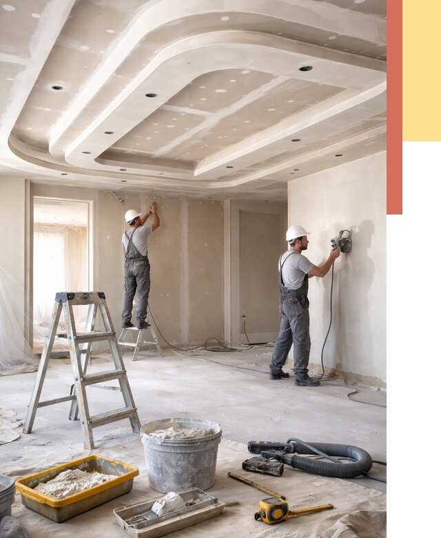 Многоуровневый потолок из гипсокартона в Костомукше от 765 руб. под ключ | ОТДЕЛОЧНИК-Ктм