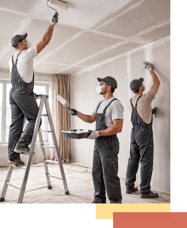 Покраска потолка из гипсокартона в Костомукше качественно и недорого