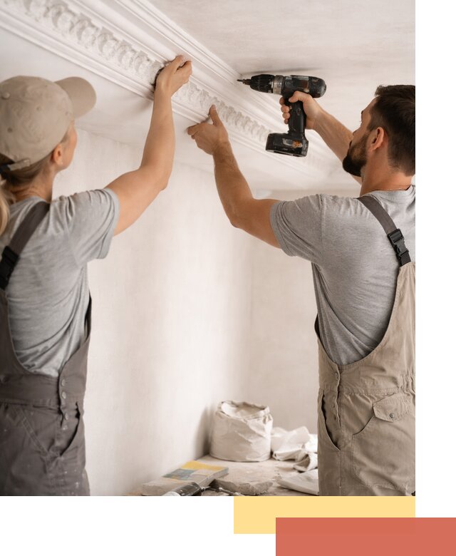 Профессиональный монтаж лепнины на потолок в Костомукше