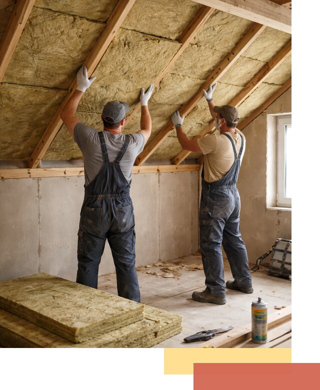 Утепление потолка минеральной ватой в Костомукше