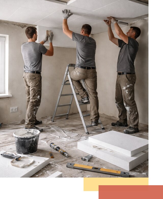 Утепление потолка пенопластом в Костомукше быстро и качественно