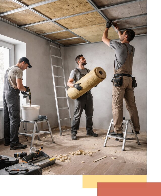 Шумоизоляция потолка в Костомукше: профессиональный монтаж и отделка